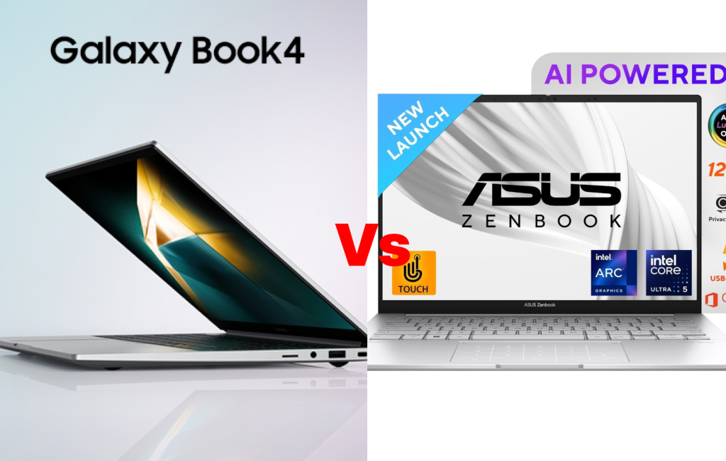 Samsung Galaxy Book4 vs ASUS Zenbook 14 3K OLED-Quick Comparison 2025